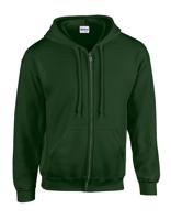 Gildan G18600 Heavy Blend™ Adult Full Zip Hooded Sweatshirt - Forest Green - XL - thumbnail