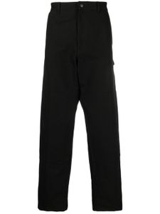 Moncler pantalon de jogging à logo brodé - Noir