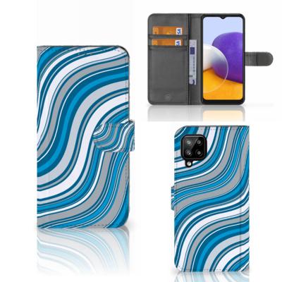 Samsung Galaxy A22 4G | M22 | Telefoon Hoesje | Waves Blue