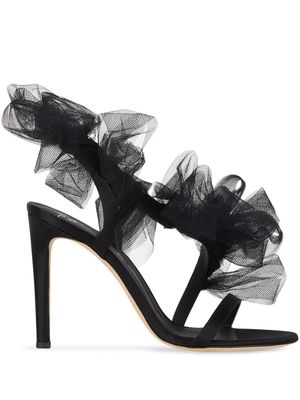 Giuseppe Zanotti sandales Nausica 105 mm - Noir