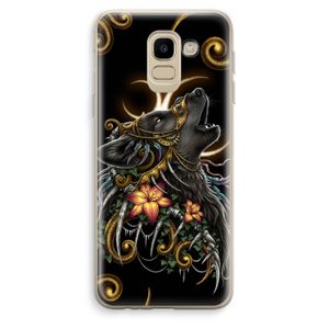 Huilende Wolf: Samsung Galaxy J6 (2018) Transparant Hoesje