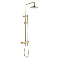 Regendoucheset Opbouw Sanilux Blair Thermostatisch Douchekop 25 cm Goud Sanilux