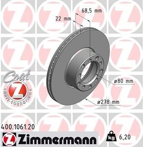 Remschijf Coat Z 400106120