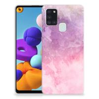 Smartphone hoesje Samsung Galaxy A21s Pink Purple Paint