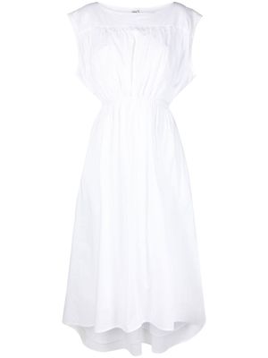 TOTEME robe mi-longue à design asymétrique - Blanc