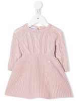 Emporio Armani Kids robe en maille à jupe évasée - Rose