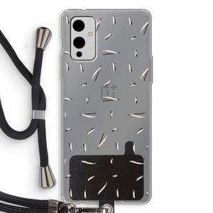 Hipster stripes: OnePlus 9 Transparant Hoesje met koord