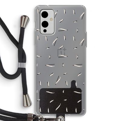 Hipster stripes: OnePlus 9 Transparant Hoesje met koord