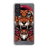 Tiger and Rattlesnakes: Samsung Galaxy S21 FE Transparant Hoesje