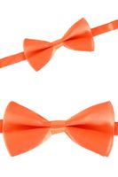 Oranje Strik luxe satijn - thumbnail