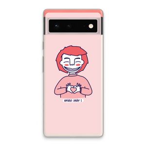 Hartje: Google Pixel 6 Transparant Hoesje