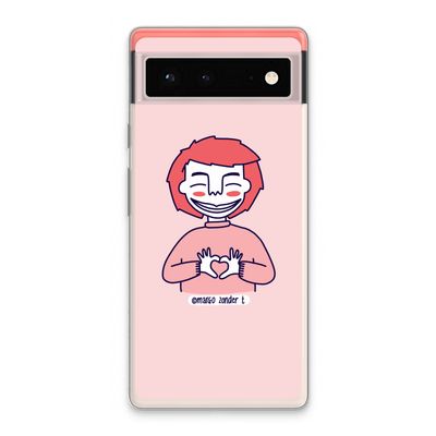 Hartje: Google Pixel 6 Transparant Hoesje