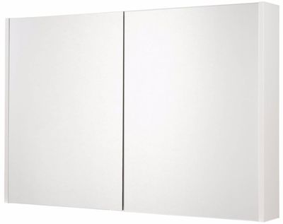 Saniselect Socan Spiegelkast 2 deuren 100cm Mat Wit
