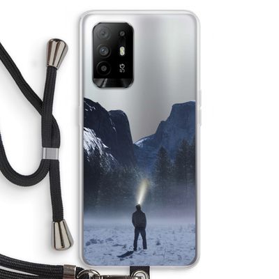 Wanderlust: Oppo A94 5G Transparant Hoesje met koord