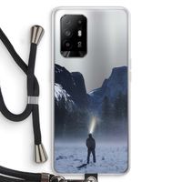 Wanderlust: Oppo A94 5G Transparant Hoesje met koord