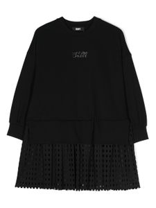 Dkny Kids robe courte à logo imprimé - Noir