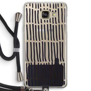 Moroccan stripes: Samsung Galaxy A5 (2016) Transparant Hoesje met koord