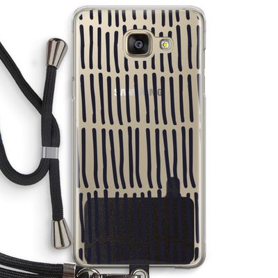 Moroccan stripes: Samsung Galaxy A5 (2016) Transparant Hoesje met koord