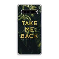 Take me back: Samsung Galaxy S10 5G Transparant Hoesje