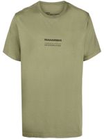 Maharishi t-shirt en coton biologique à logo brodé - Vert - thumbnail