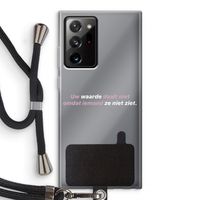 uw waarde daalt niet: Samsung Galaxy Note 20 Ultra / Note 20 Ultra 5G Transparant Hoesje met koord
