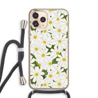 Summer Daisies: iPhone 11 Pro Transparant Hoesje met koord - thumbnail