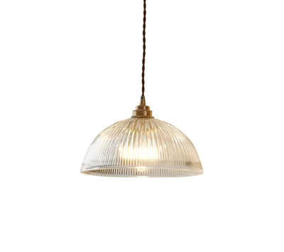 AuroraLuxe LED Hanglamp - Koper & Glas Design voor Moderne Interieurs