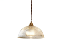 AuroraLuxe LED Hanglamp - Koper & Glas Design voor Moderne Interieurs