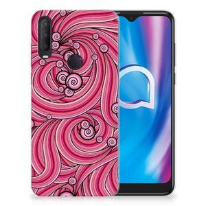 Alcatel 1S (2020) Hoesje maken Swirl Pink