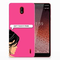 Nokia 1 Plus Silicone-hoesje Woman Don't Touch My Phone