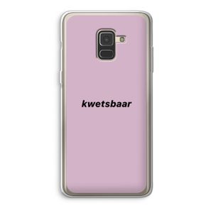 kwetsbaar: Samsung Galaxy A8 (2018) Transparant Hoesje