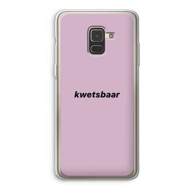 kwetsbaar: Samsung Galaxy A8 (2018) Transparant Hoesje
