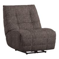 WOOOD Relaxfauteuil 'Hein' Geweven stof, kleur Antraciet/Bruin
