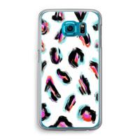 Cheetah color: Samsung Galaxy S6 Transparant Hoesje - thumbnail