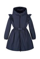 Le Chic winter winterjas meisjes - zwart - navy blauw - riem