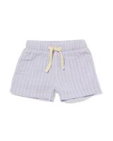 HEMA Newborn Korte Broek Mousseline Strepen Paars (paars)