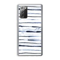 Ink Stripes: Samsung Galaxy Note 20 / Note 20 5G Transparant Hoesje