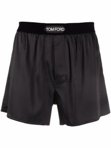 TOM FORD boxer à patch logo - Noir