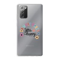 Happy days: Samsung Galaxy Note 20 / Note 20 5G Transparant Hoesje
