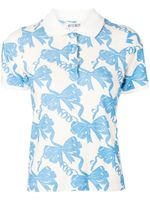 Maisie Wilen polo à imprimé nœuds - Bleu