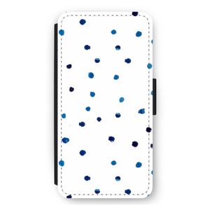 Blauwe stippen: iPhone 11 Flip Hoesje