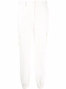 P.A.R.O.S.H. pantalon slim à poches cargo - Blanc