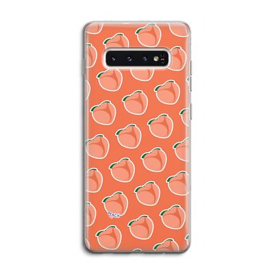 Just peachy: Samsung Galaxy S10 4G Transparant Hoesje