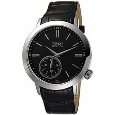 Horlogeband Esprit ES101002B Croco leder Zwart 22mm