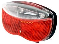 Simson achterlicht batterij bagagedrager led rood