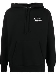 Maison Kitsuné hoodie à logo imprimé - Noir