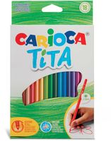 Carioca kleurpotlood Tita, 18 stuks in een kartonnen etui - thumbnail