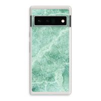 Groen marmer: Google Pixel 6 Pro Transparant Hoesje