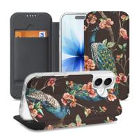 Book Cover Apple iPhone 17 Pauw met Bloemen