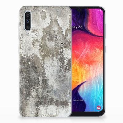 Samsung Galaxy A50 | TPU | Siliconen hoesje | Beton Print